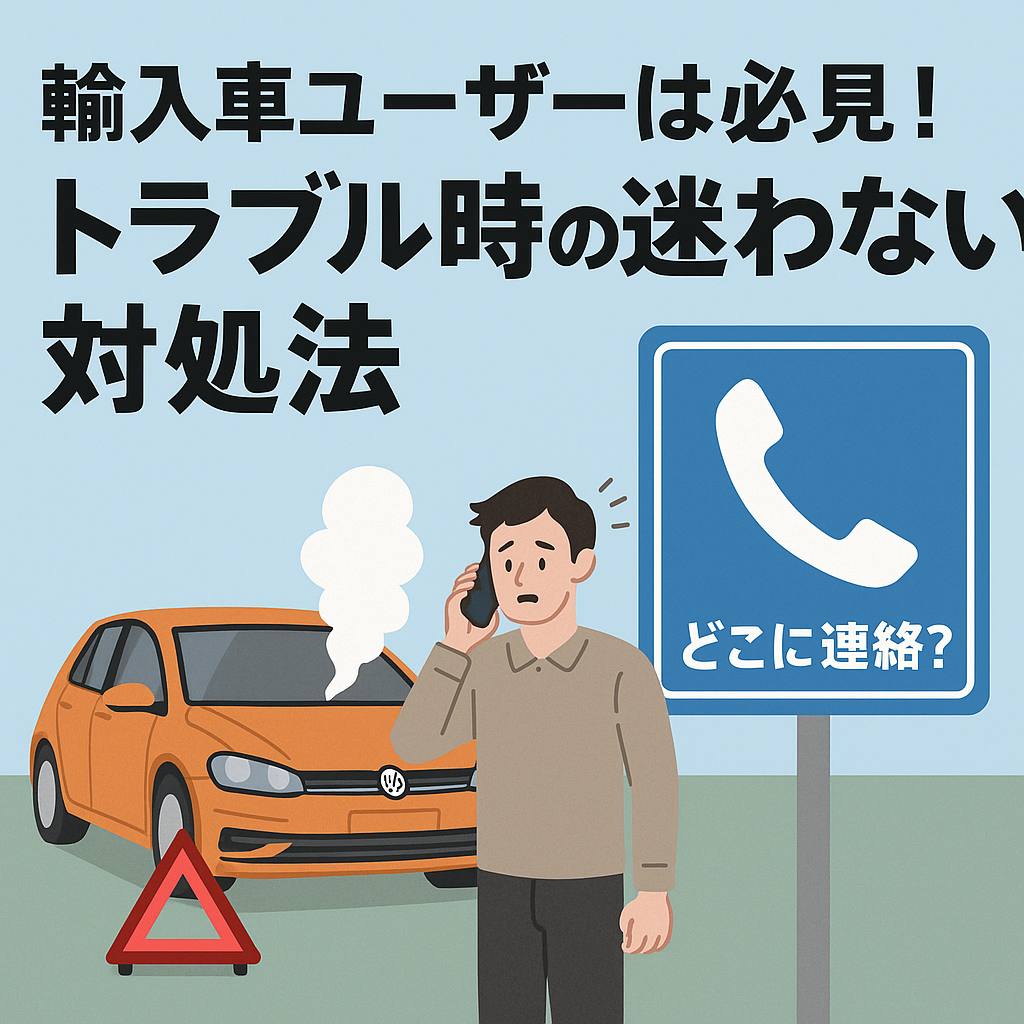 輸入車ユーザーは必見！トラブル時の“迷わない対処法”とJAF歴30年の筆者が語る事前準備の重要性