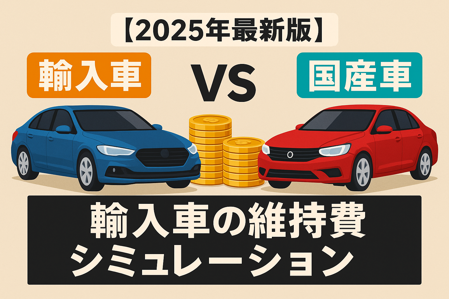 【2025年最新版】輸入車の維持費シミュレーション｜国産車との違い・保険・メンテ費用を徹底比較