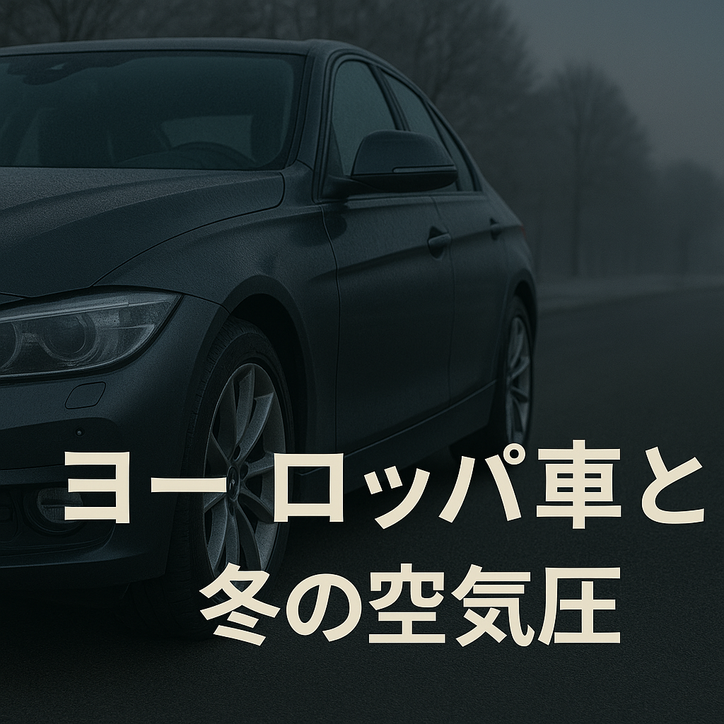 寒くなってタイヤの空気圧が20kPaも減ってた話 ― 欧州車と季節のメンテナンス