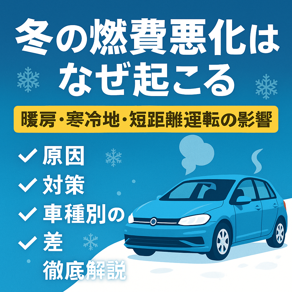 【最新版】冬の燃費悪化はなぜ起こる？原因・対策・車種別の差を徹底解説｜暖房・寒冷地・短距離運転の影響