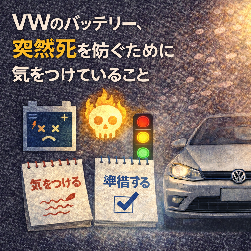 VWのバッテリー、突然死を防ぐために気をつけていること