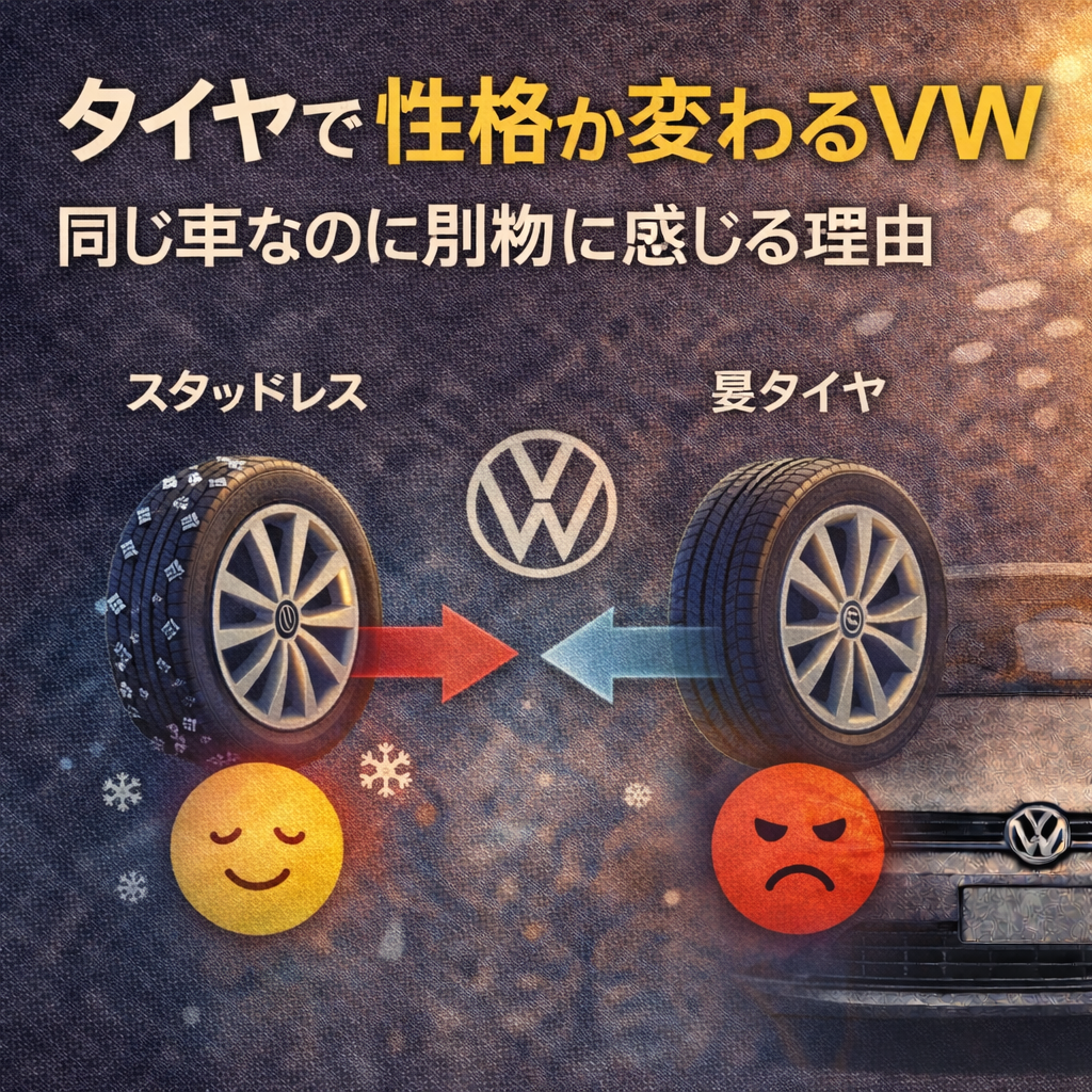 タイヤで性格が変わるVW｜同じ車なのに別物に感じる理由
