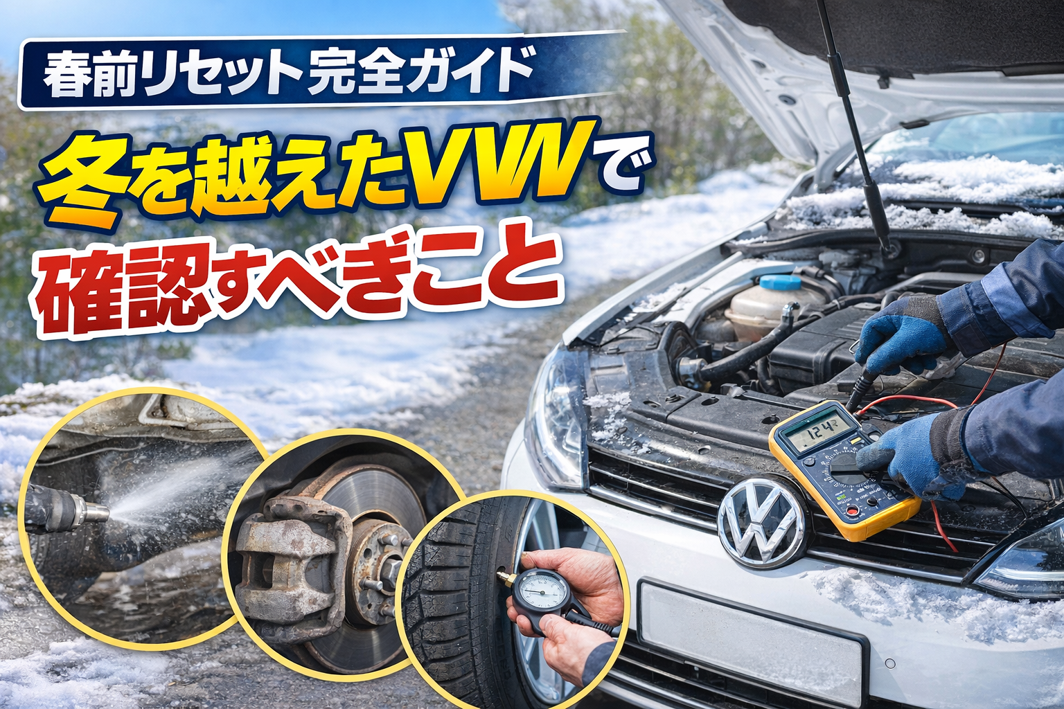 冬を越えたVWで確認すべきこと｜春前リセット完全ガイド
