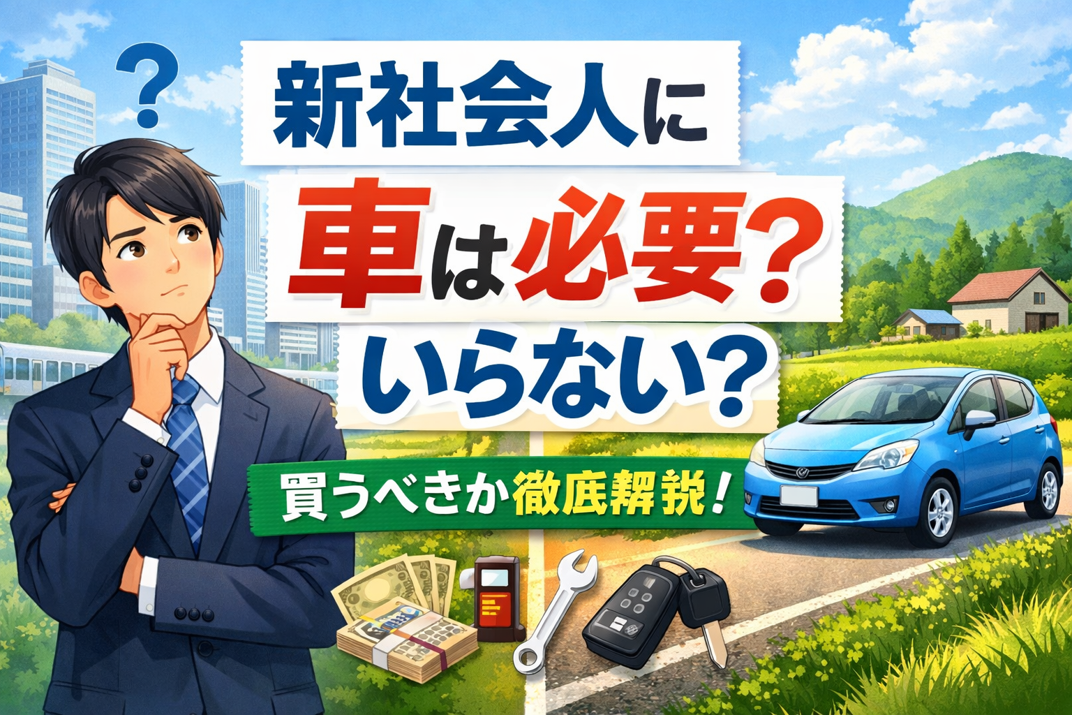 新社会人に車は必要?いらない?実際に乗ってわかったリアルな結論