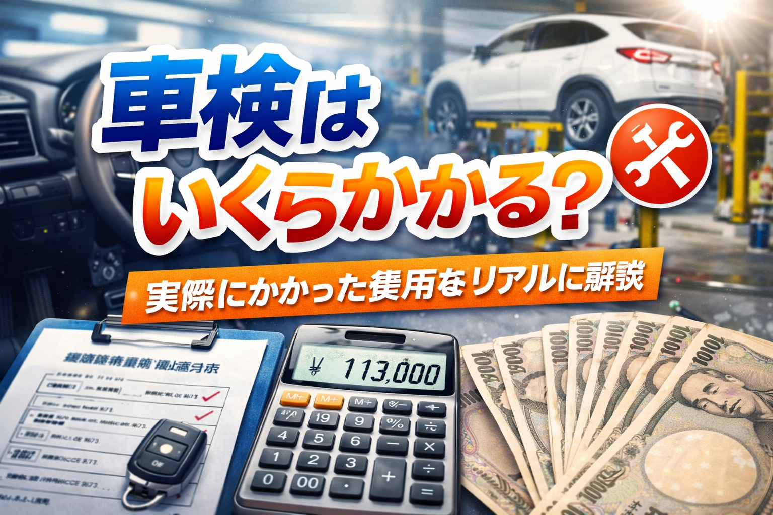 車検はいくらかかる?実際にかかった費用と内訳をリアルに解説